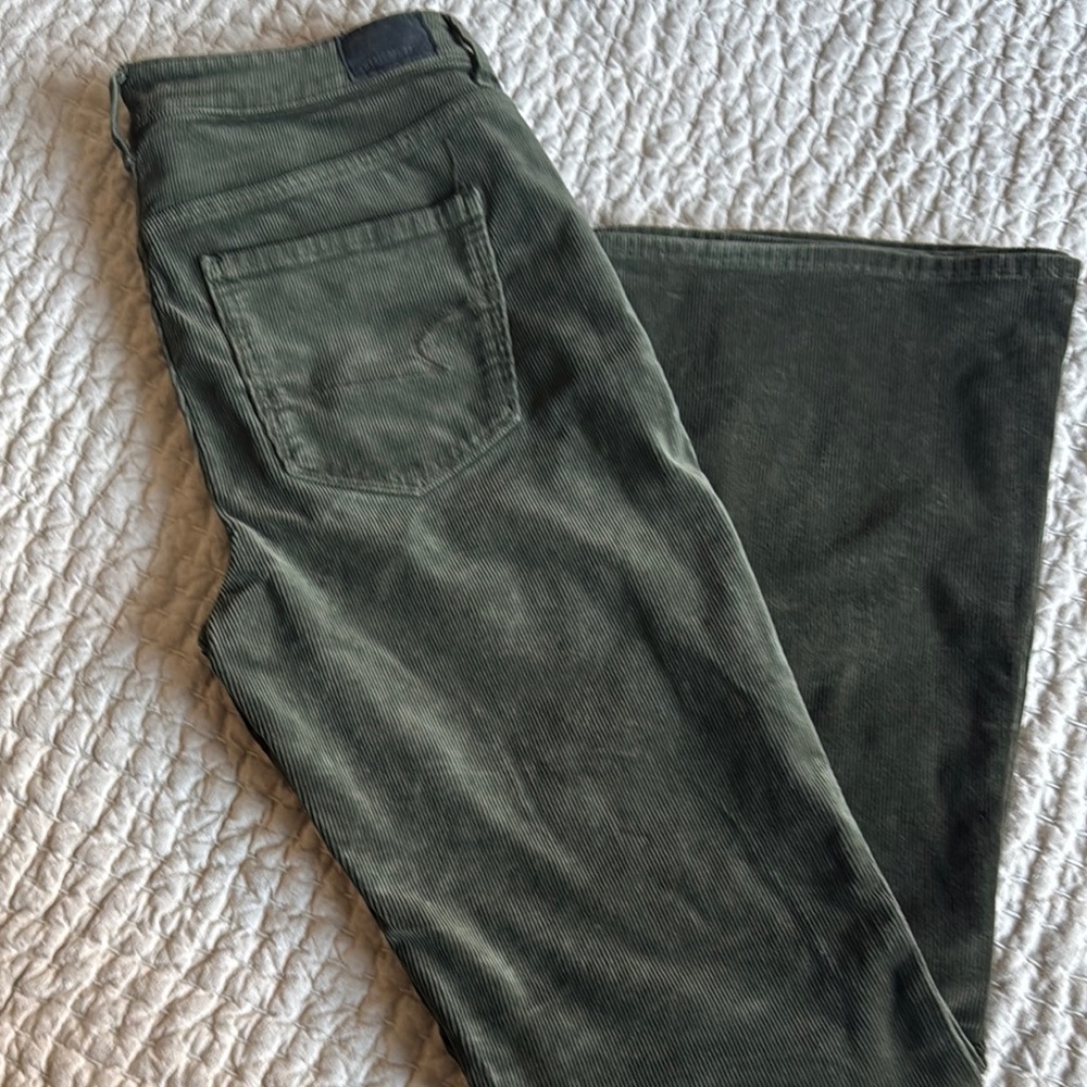 Olive Green Corduroy Pants
